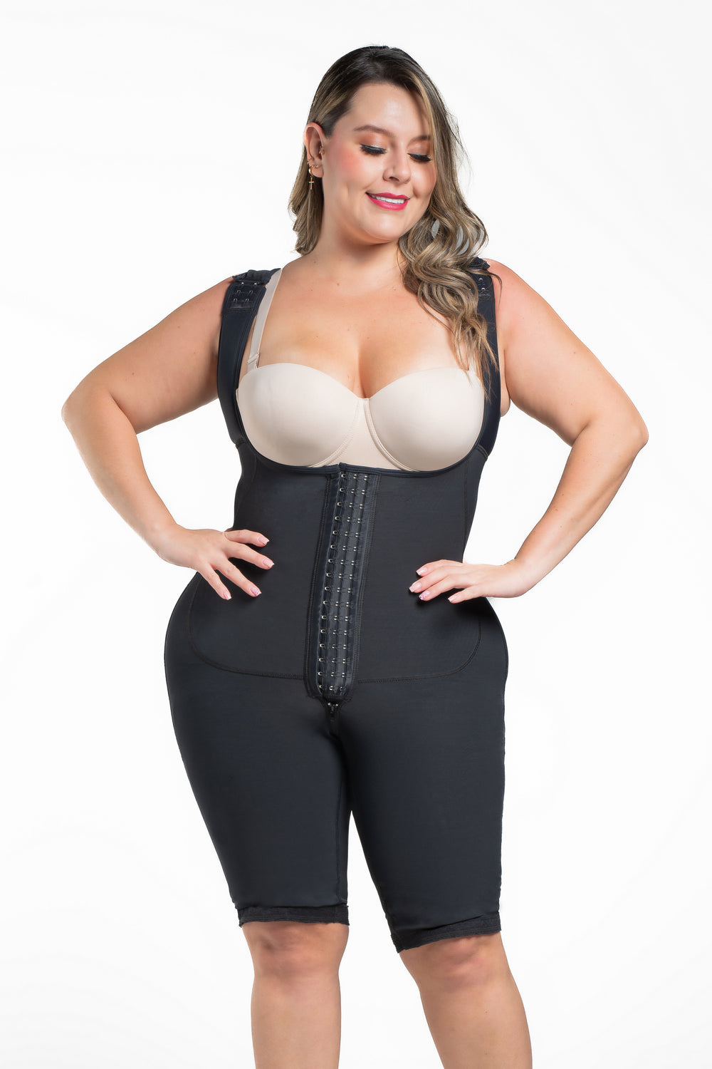 Butt Lifting Girdle with Full Legs and Hooks | HS1021
