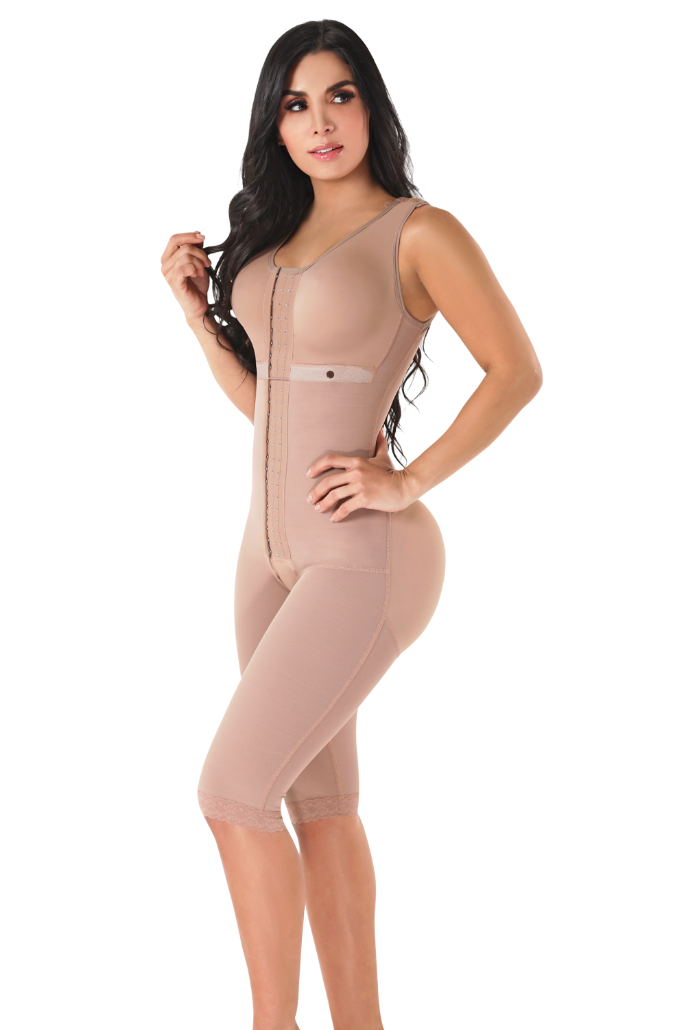 Long Bodyshaper With Brassier and Wide Straps