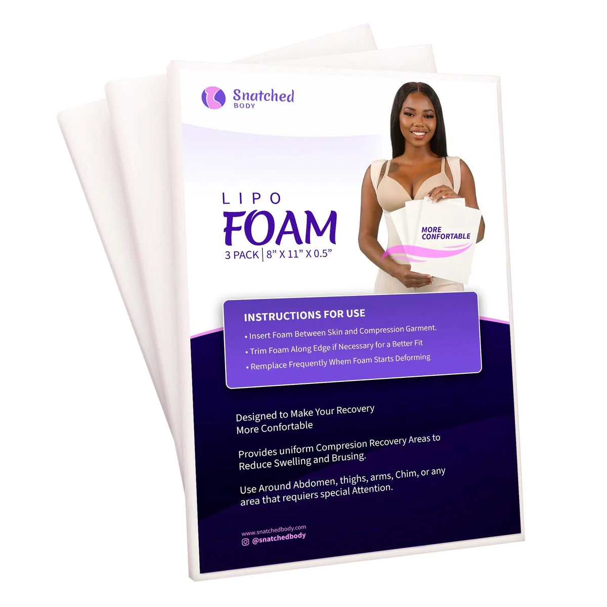 Snatched Body Accessories SNA-FOAM3PACK