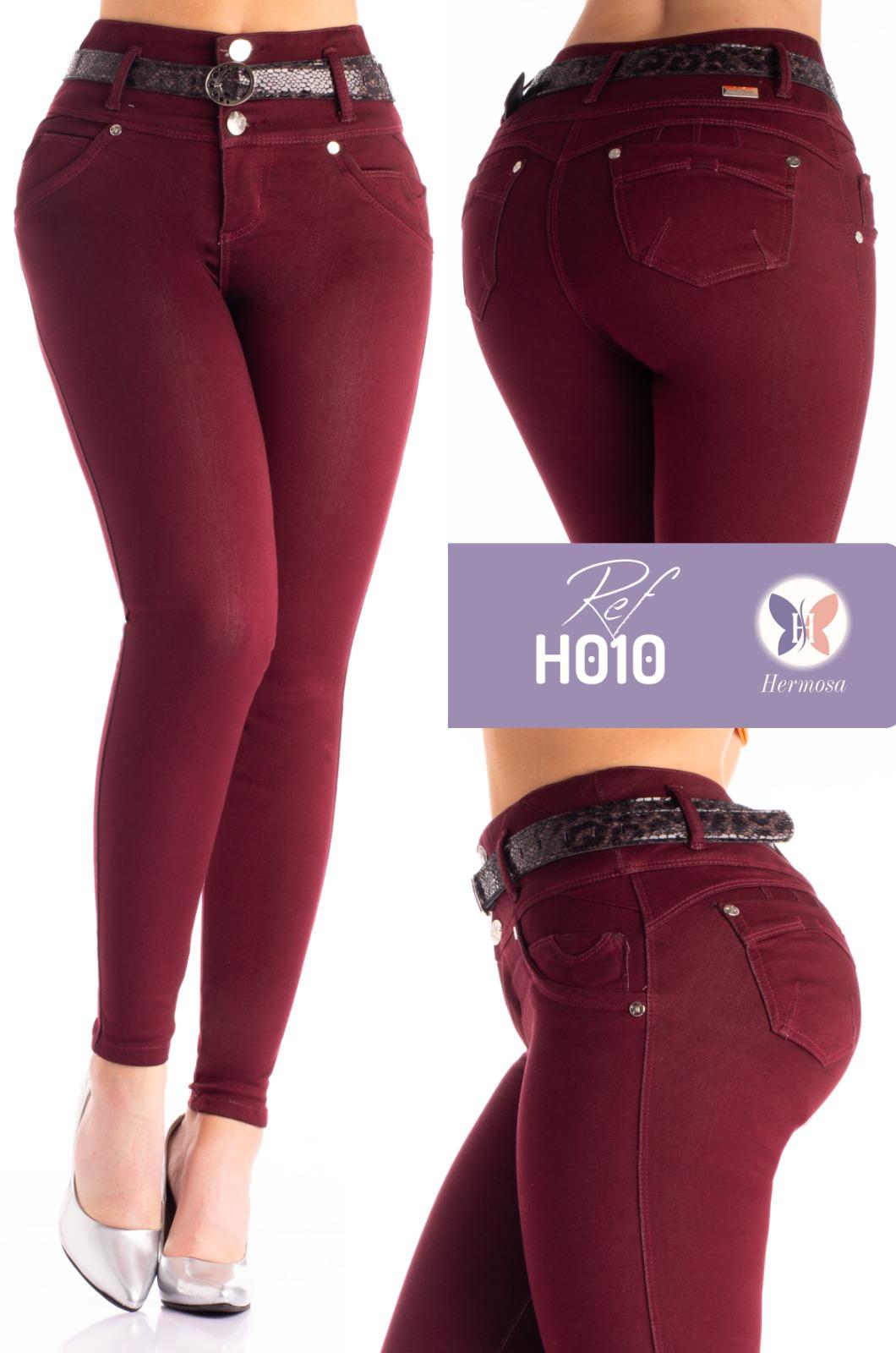 Red Push Up Jeans - H010