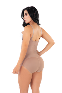 Cargar imagen en el visor de la galería, Faja moldeadora tipo panty con espalda cubierta y cremallera
