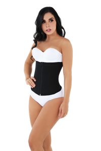 Cargar imagen en el visor de la galería, Faja moldeadora de cintura Powernet sin tirantes color moca
