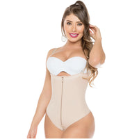 Cargar imagen en el visor de la galería, Fajas Salome 0212 | Strapless Thong Body Shaper | Everyday Use Tummy Control Shapewear Girdle for Dress - Pal Negocio
