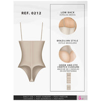 Cargar imagen en el visor de la galería, Fajas Salome 0212 | Strapless Thong Body Shaper | Everyday Use Tummy Control Shapewear Girdle for Dress - Pal Negocio
