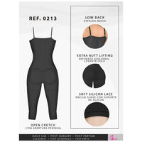 Cargar imagen en el visor de la galería, Fajas Salome 0213 | Post Surgery Butt Lifter Full Bodysuit | Open Bust Knee Length Body Shaper for Women | Powernet - Pal Negocio

