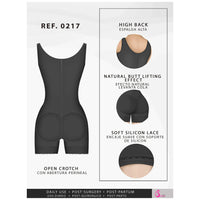 Cargar imagen en el visor de la galería, Fajas Salome 0217 | Mid Thigh Firm Compression Full Body Shaper for Women | Butt Lifter Open Bust Postpartum Bodysuit | Powernet - Pal Negocio
