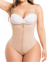 Load image into Gallery viewer, Fajas Salome 0351 | Open Bust Tummy Contorl Thong Body Shaper | Waist Cincher
