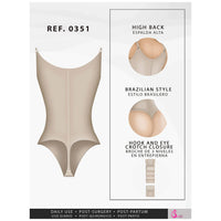 Load image into Gallery viewer, Fajas Salome 0351 | Open Bust Thong Tummy Control Shapewear for Women | Powernet - Pal Negocio
