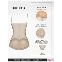 Cargar imagen en el visor de la galería, Fajas Salome 0412 | Strapless Butt Lifting Shapewear Girdle for Dresses | Daily Use Body Shaper - Pal Negocio
