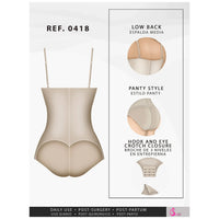 Cargar imagen en el visor de la galería, Fajas Salome 0418 | Strapless Butt Lifter Panty Bodysuit | Open-Bust Tummy Control Shapewear for Women | Powernet - Pal Negocio
