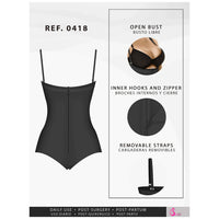 Cargar imagen en el visor de la galería, Fajas Salome 0418 | Strapless Butt Lifter Panty Bodysuit | Open-Bust Tummy Control Shapewear for Women | Powernet - Pal Negocio
