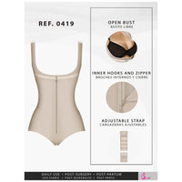Cargar imagen en el visor de la galería, Fajas Salome 0419 | Butt Lifter Hiphugger Mid Thigh Body Shaper | Open Bust Tummy Control Shapewear for Women | Powernet - Pal Negocio
