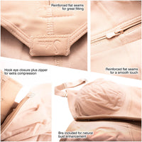 Cargar imagen en el visor de la galería, Fajas Salome 0420 | Hiphugger Body Shaper with Bra | Butt Lifter Tummy Control Shapewear for Women | Powernet - Pal Negocio
