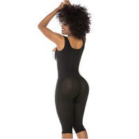 Cargar imagen en el visor de la galería, Fajas Salome 0520 | Open Bust Post Surgery Full Body Shaper for Women | Butt Lifter Knee Length Bodysuit | Powernet - Pal Negocio
