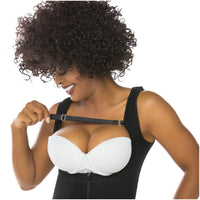 Cargar imagen en el visor de la galería, Fajas Salome 0517 | Post Surgery Stage 1 Butt Lifter Full Bodysuit | Open Bust Knee Length Body Shaper for Women | Powernet - Pal Negocio
