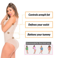 Load image into Gallery viewer, Fajas Salome 0420 | Strapless Tummy Control Body Shaper | Hiphugger Bodyshaper with Bra
