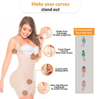 Load image into Gallery viewer, Fajas Salome 0216 | Open Bust Butt Lifter Shapewear | Postpartum Tummy Control Body Shaper
