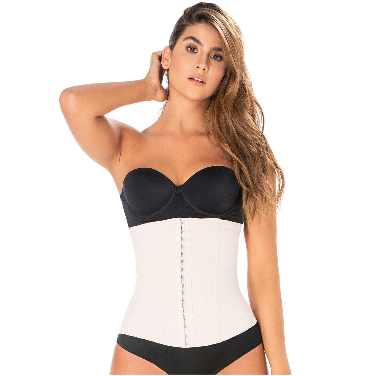 Diane & Geordi 002396 | Strapless Waist Cincher | Microfiber Tummy Control Shapewear | with Latex