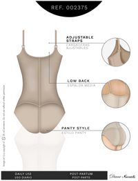 Load image into Gallery viewer, Open Bust Tummy Control for Daily Use | Latex Shapewear | 002375
