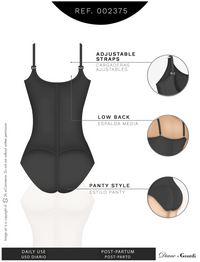 Load image into Gallery viewer, Open Bust Tummy Control for Daily Use | Latex Shapewear | 002375

