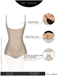 Load image into Gallery viewer, Open Bust Tummy Control for Daily Use | Latex Shapewear | 002375
