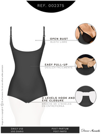 Load image into Gallery viewer, Open Bust Tummy Control for Daily Use | Latex Shapewear | 002375
