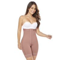 Load image into Gallery viewer, MariaE Fajas FC304 | Postpartum High-Waisted Shorts | Tummy Control | High Compression Shorts for Postpartum
