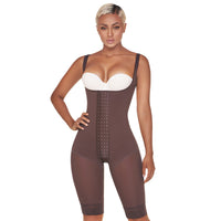 Load image into Gallery viewer, Fajas MariaE FQ111 | Colombian Fajas Knee Length Body Shaper | Post Surgery Liposuction Recovery | Lipo Compression Garment

