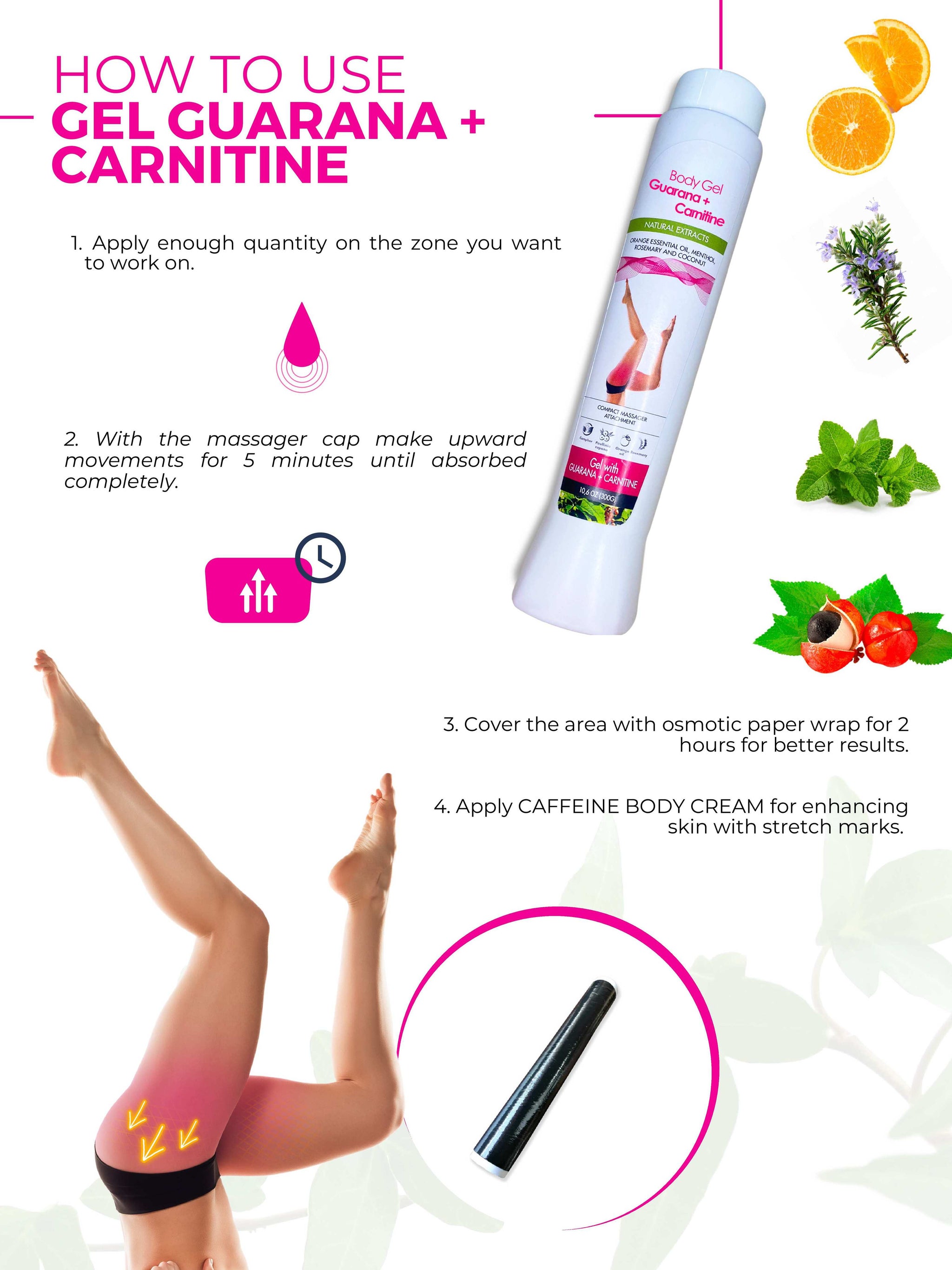 Geles Adelgazantes - Gel Corporal Guaran + Carnitina | HERMOSA