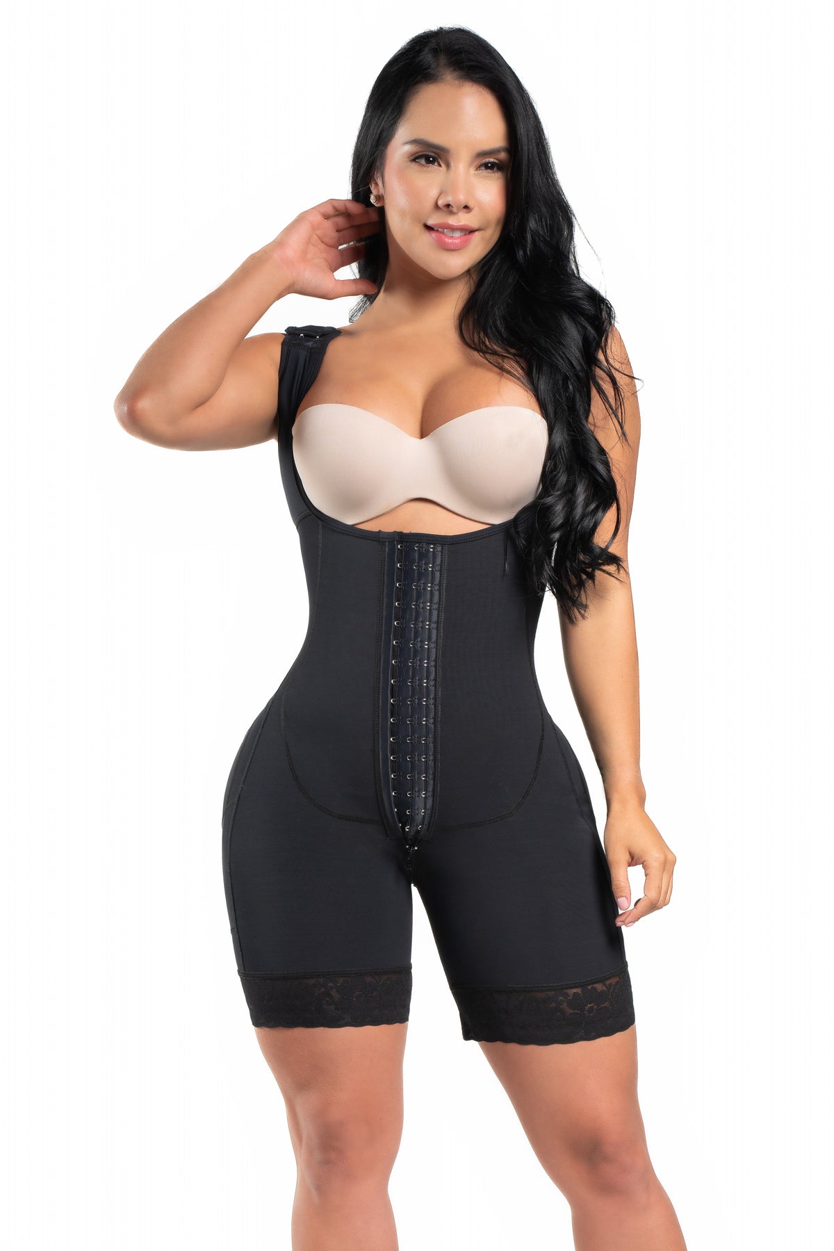 Butt Lifting Girdle with Mid Tight and Hooks HS1020
