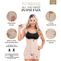 Cargar imagen en el visor de la galería, Faja con relace de glúteos y control de abdomen/ SONRYSE 066
