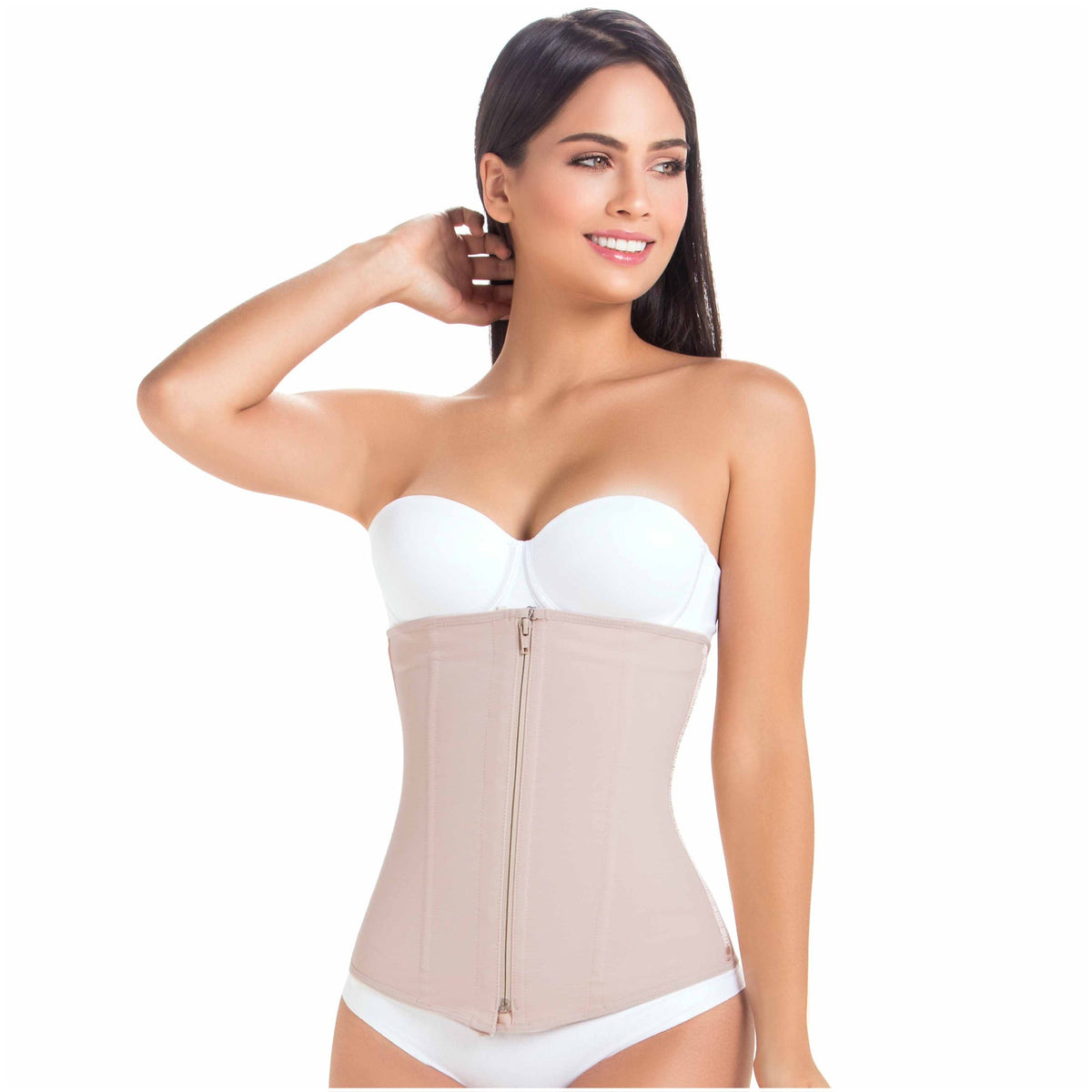 MariaE Fajas 9038 | Strapless Tummy Control Waist Cincher | Daily Use