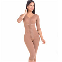 Load image into Gallery viewer, MariaE Fajas 9562 | Post Surgery Bodysuit | Full Body Shaper | Tummy Control Butt Lifter | Knee Length Shapewear with Sleeves
