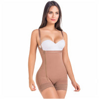 Load image into Gallery viewer, Fajas MariaE 9633 | Postpartum Boyshort Body | Strapless with Side Zipper

