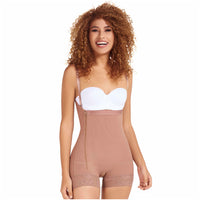 Load image into Gallery viewer, Fajas MariaE 9633 | Postpartum Boyshort Body | Strapless with Side Zipper
