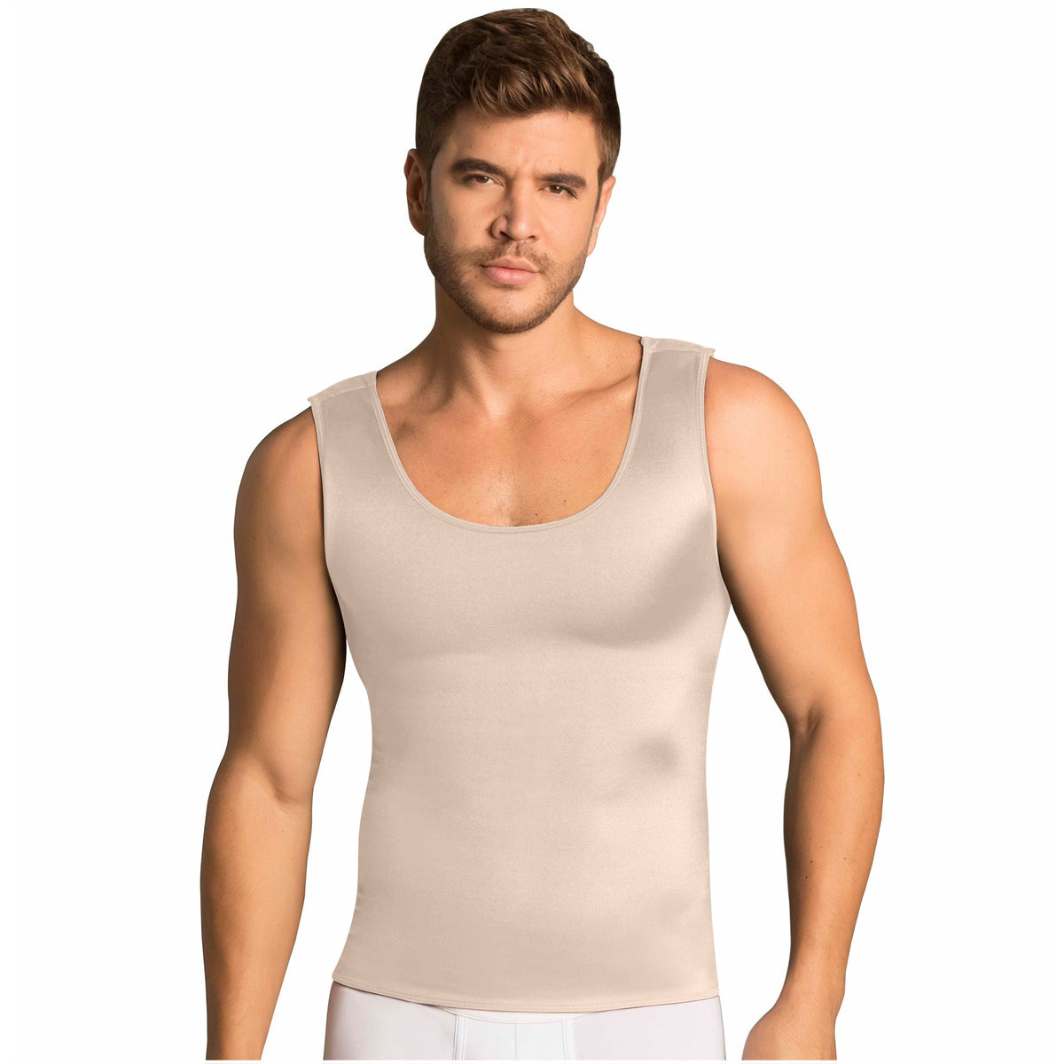 Fajas MariaE FH101 | Men's Body Shaper Compression Vest | Tummy & Back Control