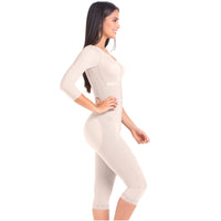 Load image into Gallery viewer, MariaE Fajas 9562 | Post Surgery Bodysuit | Full Body Shaper | Tummy Control Butt Lifter | Knee Length Shapewear with Sleeves
