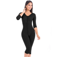 Load image into Gallery viewer, MariaE Fajas 9562 | Post Surgery Bodysuit | Full Body Shaper | Tummy Control Butt Lifter | Knee Length Shapewear with Sleeves
