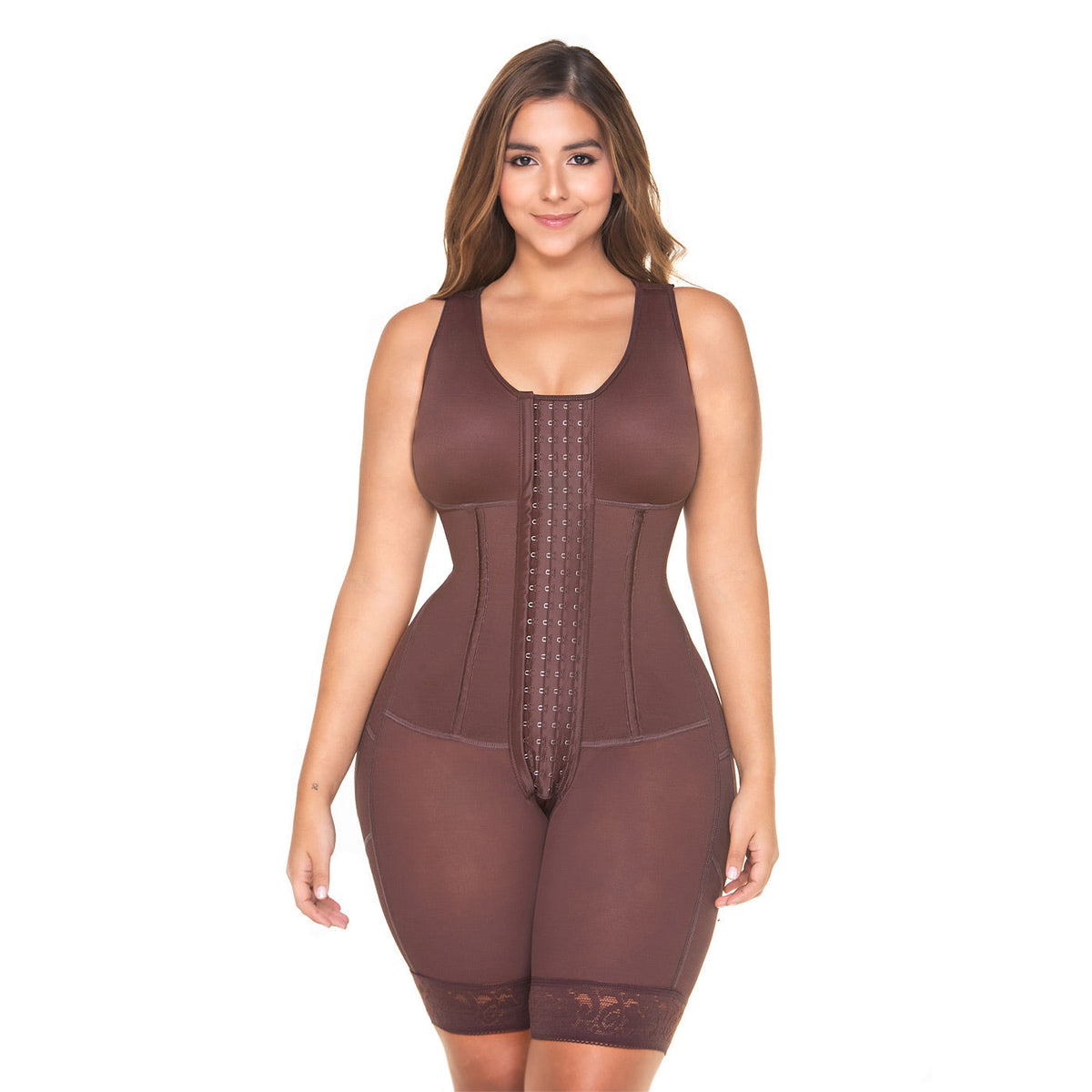 Fajas MariaE RA001 | Colombian Knee length Bodysuit | Butt Lifter Everyday Shaper