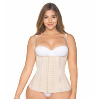 Load image into Gallery viewer, Fajas MariaE RA004 | Colombian Tummy Control Compression Vest | Open Bust Body Shaper
