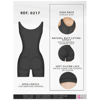Load image into Gallery viewer, Fajas Salome 0217 | Colombian Postpartum Tummy Control Shapewear | Mid Thigh Firm Compression Bodysuit
