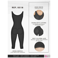 Load image into Gallery viewer, Fajas Salome 0518 | Colombian Lipo Compression Garment | Knee Length Post Surgery Shapewear
