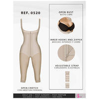 Load image into Gallery viewer, Fajas Salome 0520 | Colombian Lipo Compression Garment | Open Bust Post Surgery Shapewear
