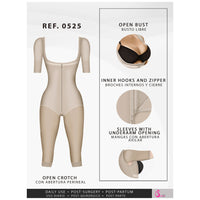 Load image into Gallery viewer, Fajas Salome 0525 | Colombian Lipo Compression Garment | Knee Length Post Surgery Shapewear

