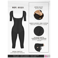 Load image into Gallery viewer, Fajas Salome 0525 | Colombian Lipo Compression Garment | Knee Length Post Surgery Shapewear
