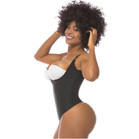 Load image into Gallery viewer, Fajas Salome 0351 | Open Bust Tummy Contorl Thong Body Shaper | Waist Cincher
