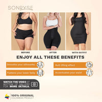 Cargar imagen en el visor de la galería, Shorts cortos moldeadores con realce de glúteos y control de abdomen /SONRYSE 072BF
