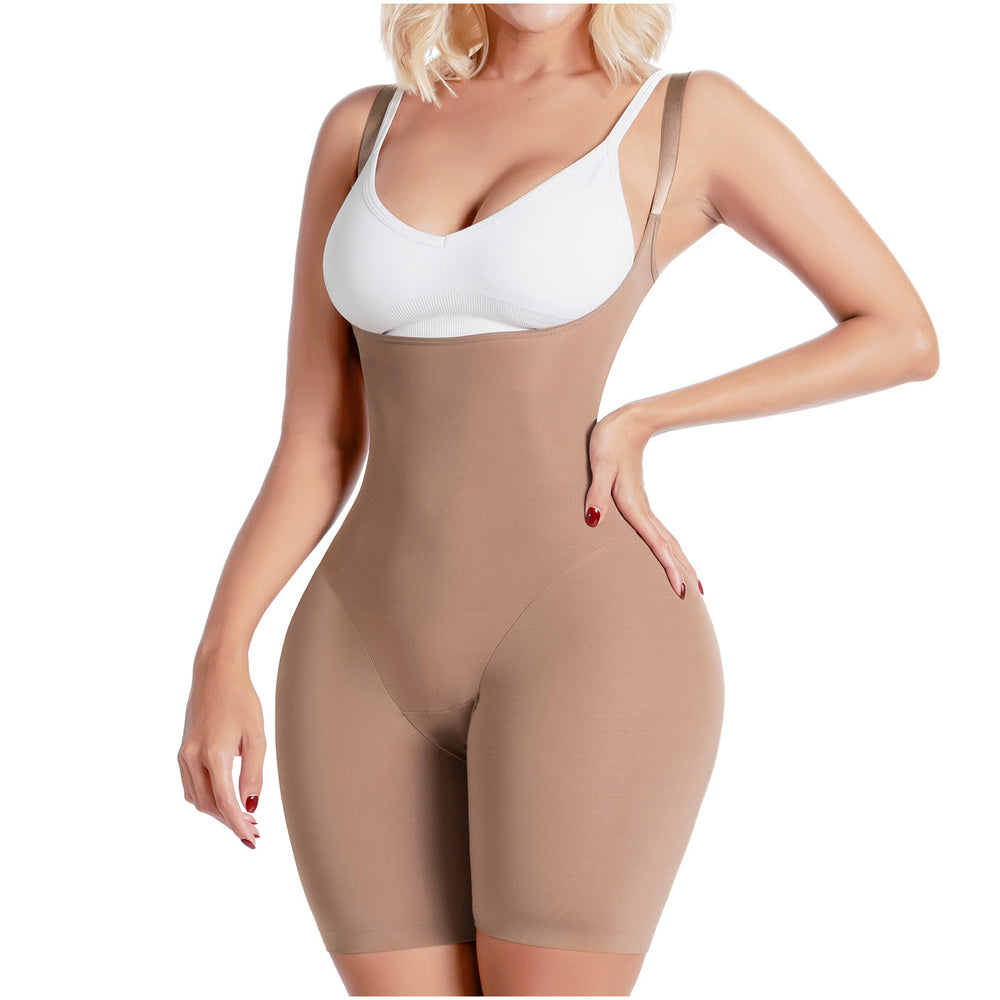 Sonryse SP81NC | Open Bust Colombian Bodysuit Shaper | Everyday Use Girdle