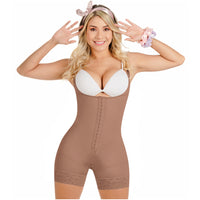 Load image into Gallery viewer, Fajas SONRYSE TR211 | Full Post Surgery Compression Garment | Wide Strap Tummy Control Bodysuit | Mid Thigh Butt Lifter
