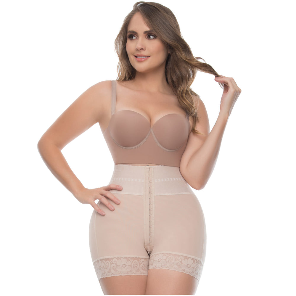 UpLady 6198 | Tummy Control Butt Lifter Shaper | High Waisted Mid Thigh Shorts